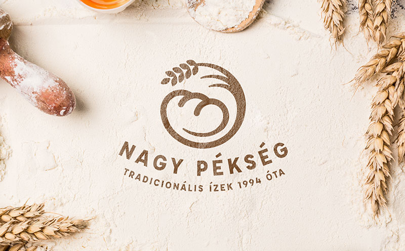 Nagy Pékség logótervezés arculattervezés